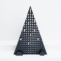530 ёлка фанера-винтажный черный орнамент-ёлочка от ARCHPOLE в Москве