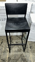 1484 TRADE-IN стул барный <fullmoon> Фанера-винтажный черный, металл черный от ARCHPOLE в Москве