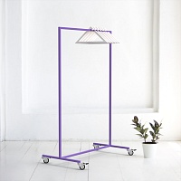 Рейл для одежды на колесах <минимализм A> фиолетовый от ARCHPOLE в Москве